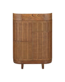 The Delphine Rattan Bar Cabinet