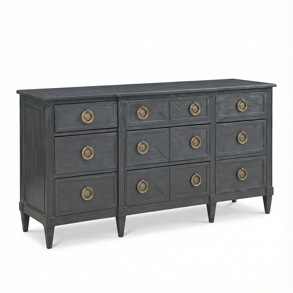French Buffet Wrought Iron Finish
