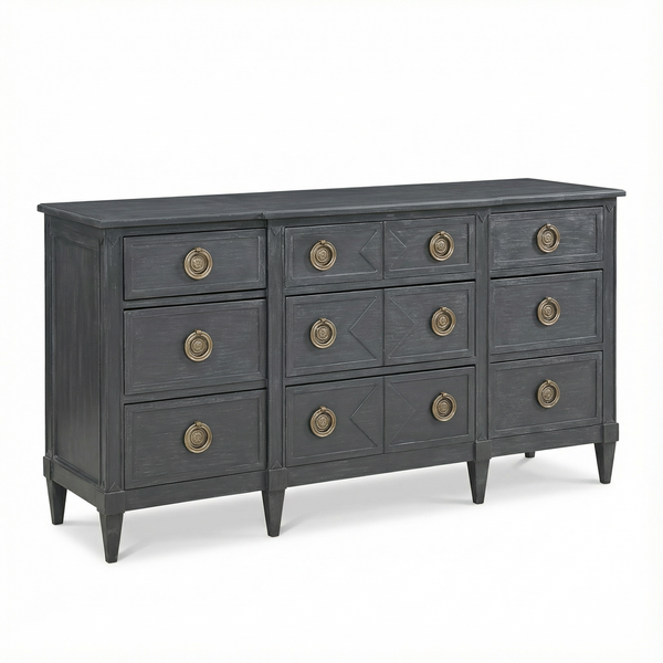 French Buffet Wrought Iron Finish