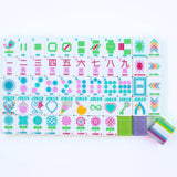 Crystal Confetti Lemon-Lime Mahjong with A Sprinkle of Color and Joy