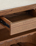 The Delphine Rattan Bar Cabinet