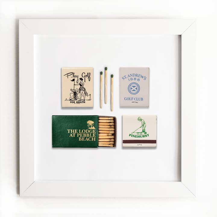 Golf Match Book Collage