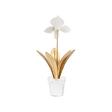 Porcelain Orchid Bloom Sculpture