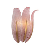 Callie Soft Pink Leaf Sconce