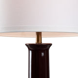 Brigette Aubergine Glazed Table Lamp