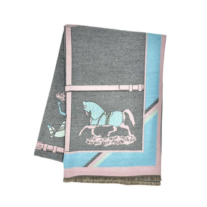 The Equestrian Aqua Society Scarf