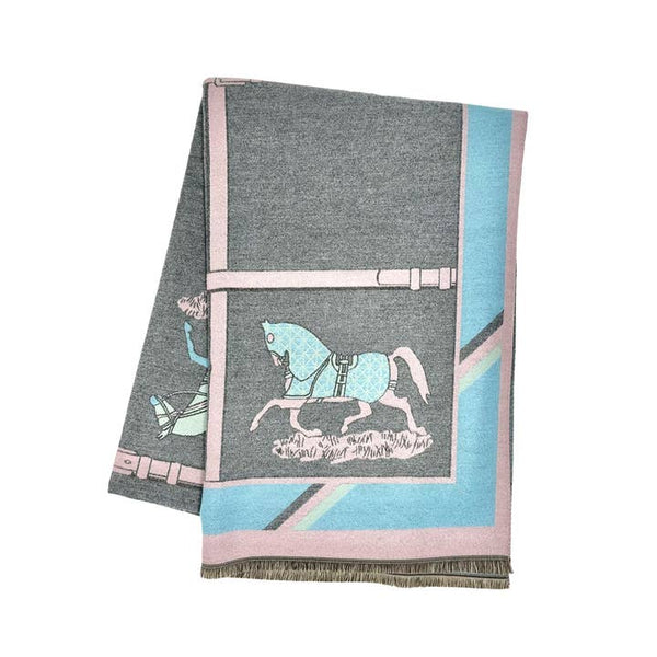 The Equestrian Aqua Society Scarf