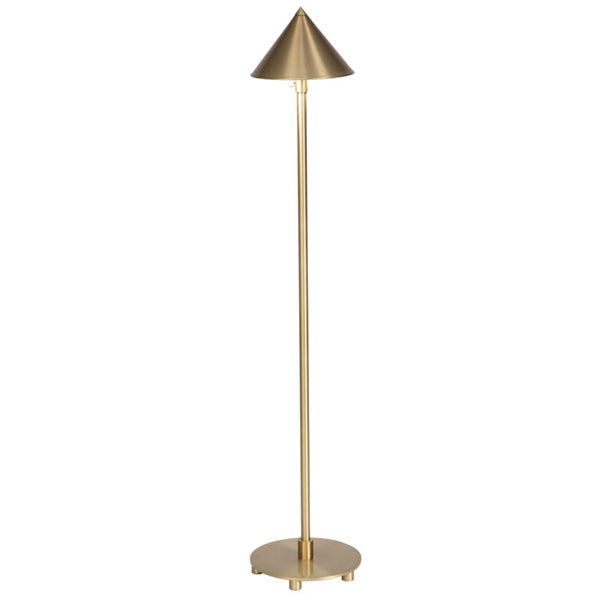 Triangular Shaped Library Brass Finished Triangle Shaped Library Floor Lamp – MAKENZIE BAILEY