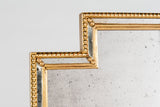 Antiqued Gold Beaded Mirror