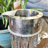 1897 Sterling Silver & Glass Irish Setter Trophy Pitcher Fro