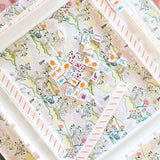 Scalloped Square Table Topper | Pink Pagoda