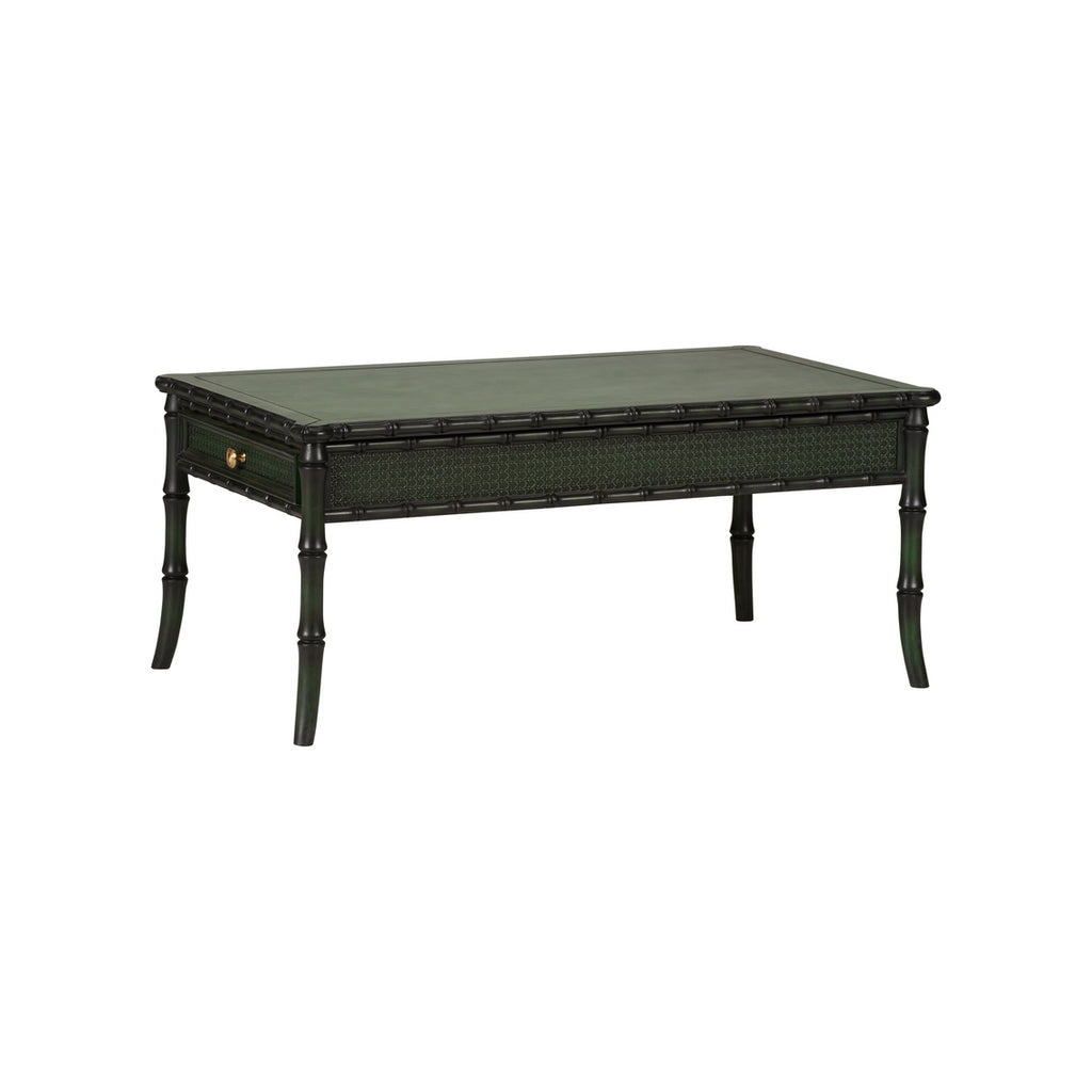The Everly Green Bamboo Coffee Table.