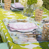 Mosaic Lavender Scalloped Dinner Napkins by Laura Park