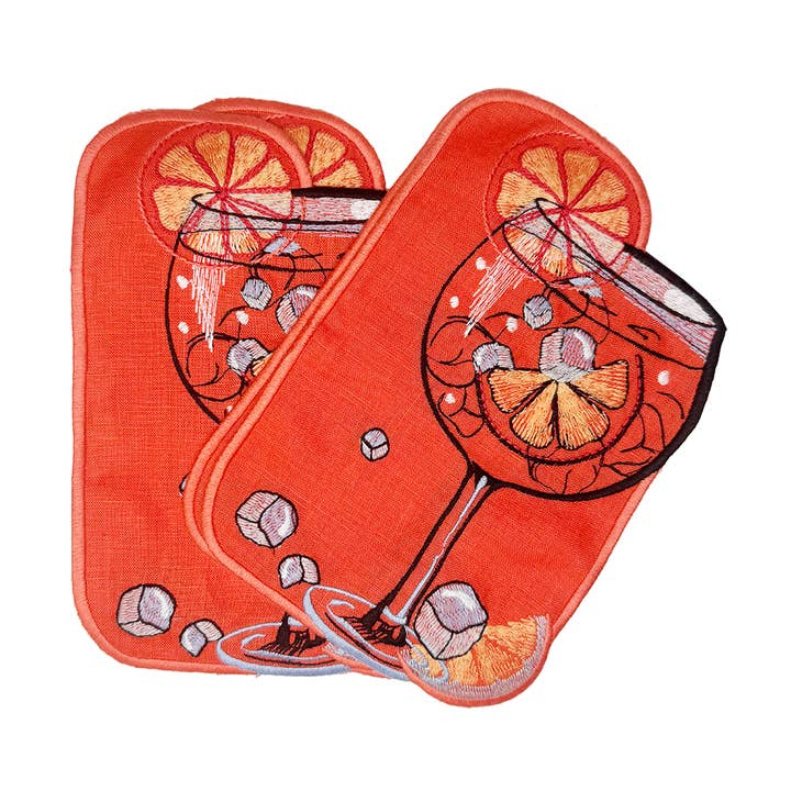 Spritz Cocktail Napkins, Set of 4