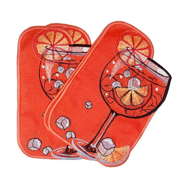 Spritz Cocktail Napkins, Set of 4