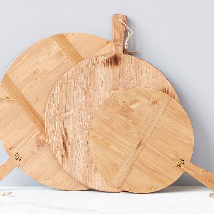 Round Pine Charcuterie Board Large  by etu Home