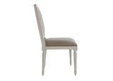 Dax Louis Square Back Linen Chair