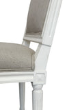 Dax Louis Square Back Linen Chair
