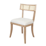 Cane and Cerused Oak Dining Chair
