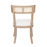 Cane and Cerused Oak Dining Chair