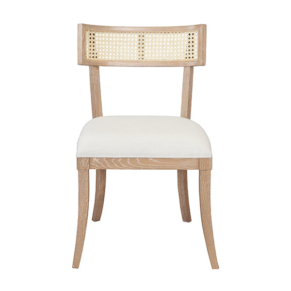 Cane and Cerused Oak Dining Chair