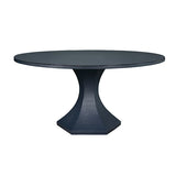 The Beaumont Navy Linen Round Dining Table