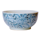 Blue and White Porcelain Rose Large Bowl