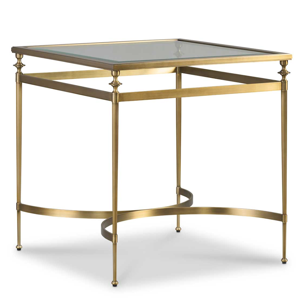 French Brass Garden Inspired Side Table