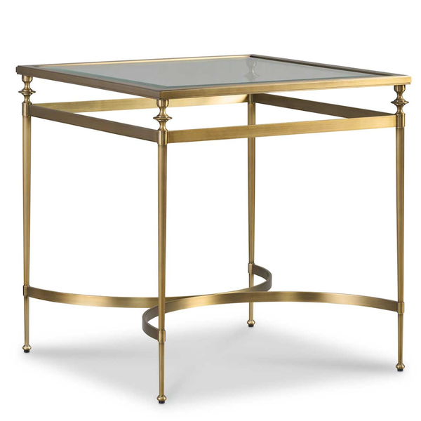 French Brass Garden Inspired Side Table