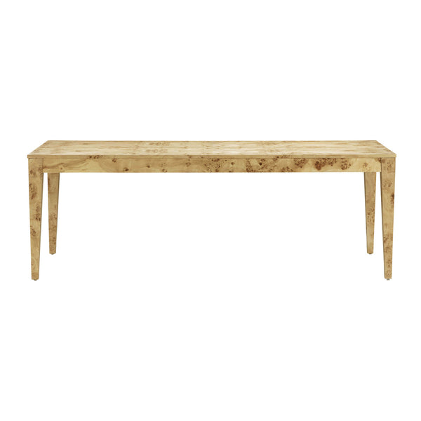 Natural Burl Rectangular Dining Table
