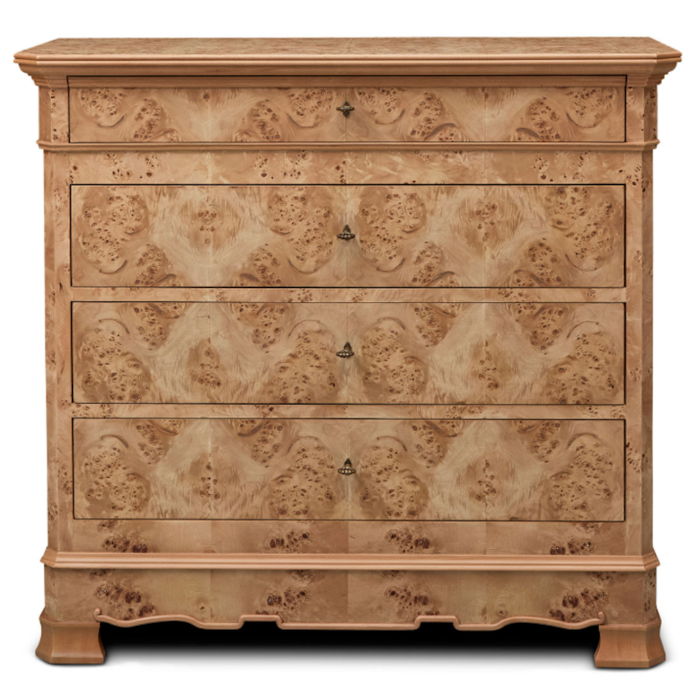 The Ashford Burlwood Tall Chest.