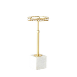 Champagne Ice Bucket Stand/Side Table Nickel or Brass