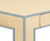Raffia Blue Trimmed Game Table