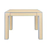 Raffia Blue Trimmed Game Table