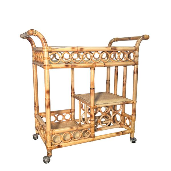 Rattan Bar Cart