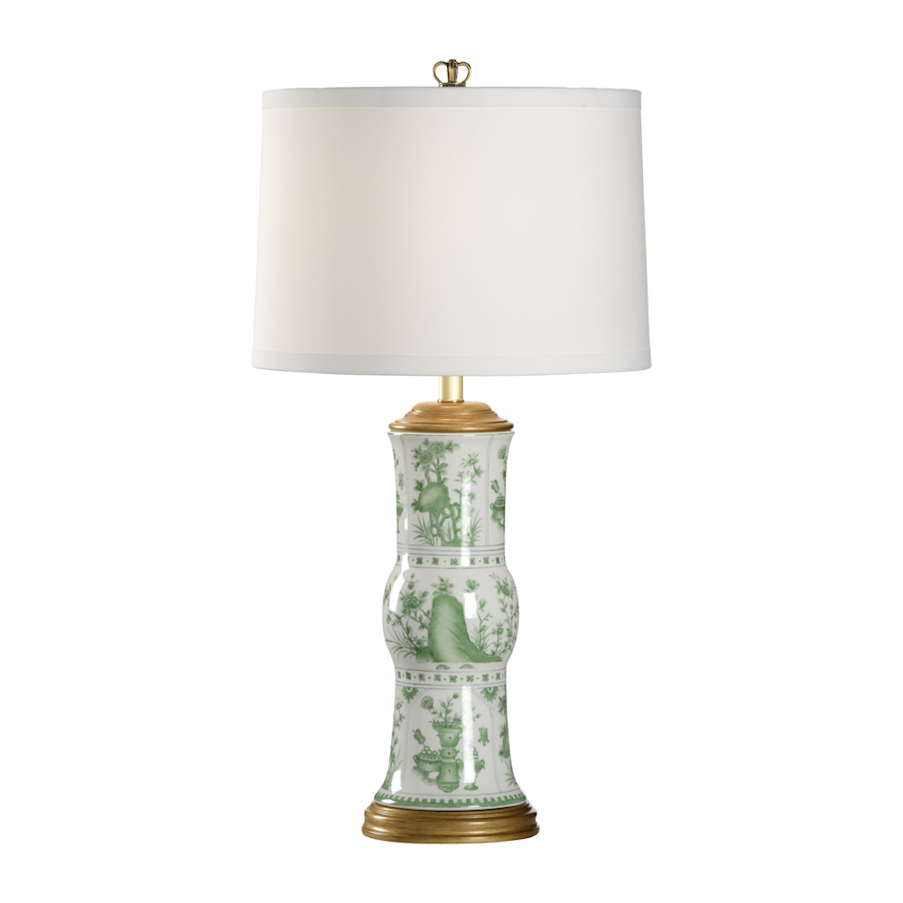 Canton Vase Lamp Green