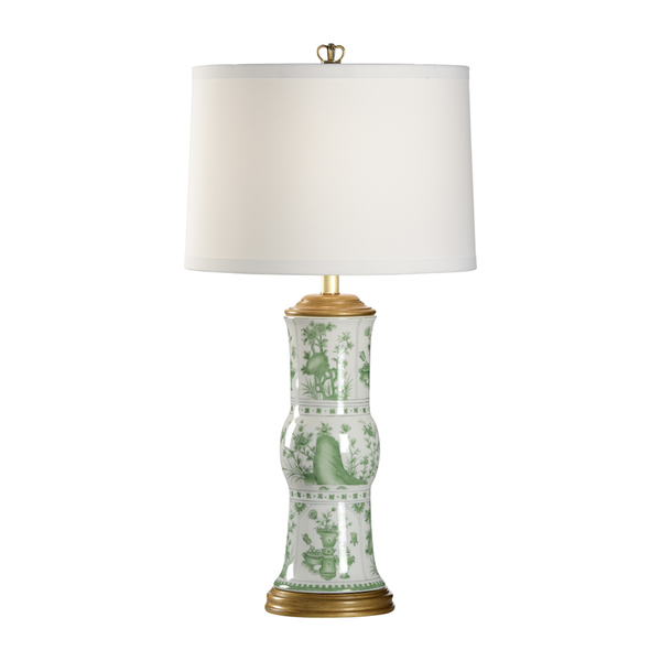 Canton Vase Lamp Green