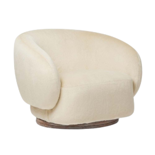 Cashmere Lounge Chair Vanilla and Fawn