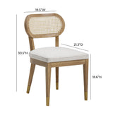 COSETTE NATURAL CANE BACK DINING CHAIR