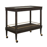 Fluted Detail Espresso Bar Cart