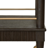 Fluted Detail Espresso Bar Cart