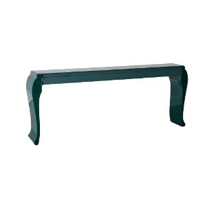 Ballet Deep Green Lacquer Console Table