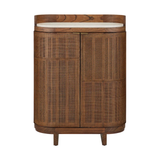 The Delphine Rattan Bar Cabinet