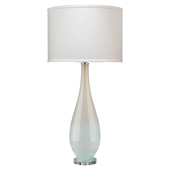 Dew Colored Glass Tall Table Lamp