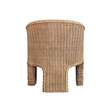 RATTAN THREE LEG LOUNGE CHAIR