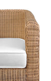 RATTAN THREE LEG LOUNGE CHAIR