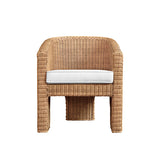 RATTAN THREE LEG LOUNGE CHAIR