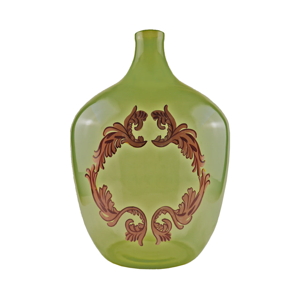 Large Demijohn Bottle Green