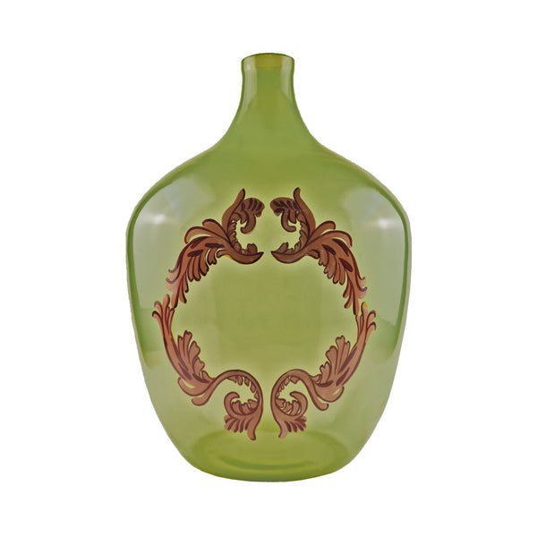 Large Demijohn Bottle Green