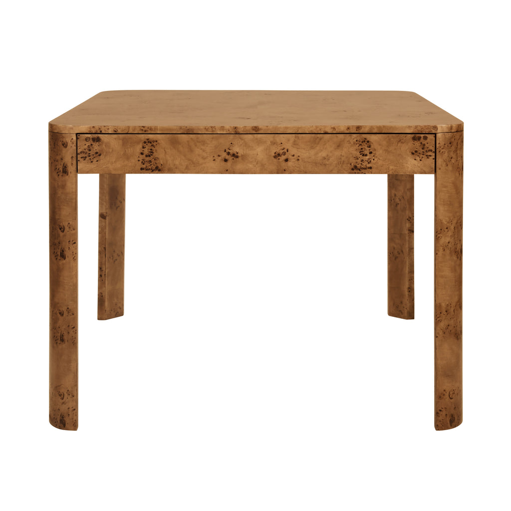 Two Drawer Dark Burlwood Game Table PRE ORDER SEPT 26